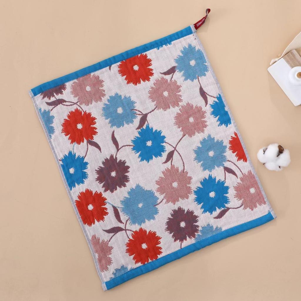 34x40cm Large Hand Towel 4Layer Cotton Gauze Quick Dry Kitchen Towel Decorative Pure Cotton Dish Cloth Home Restaurant