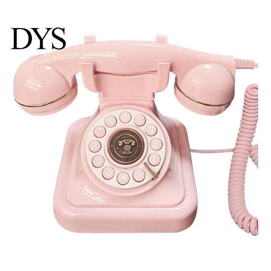 Zeitloses Wähltelefon Retro Kabeltelefon Gästebuch Einfach zu bedienen Nostalgisch Rund Hochzeitsgästebuch Klassischer Stil Dekoration Metalllegierung