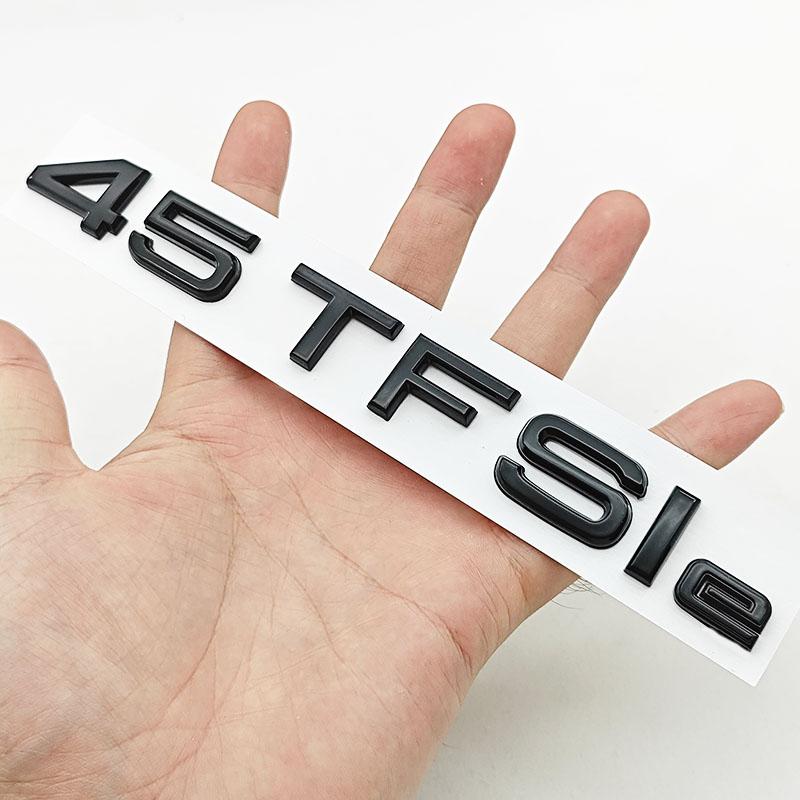 NEW 3D ABS Car Letters Logo A3 45TFSIe Badge Rear Trunk Sticker Decals For  Audi A3 45 TFSI e 8Y Auto Tail Marking Accessories