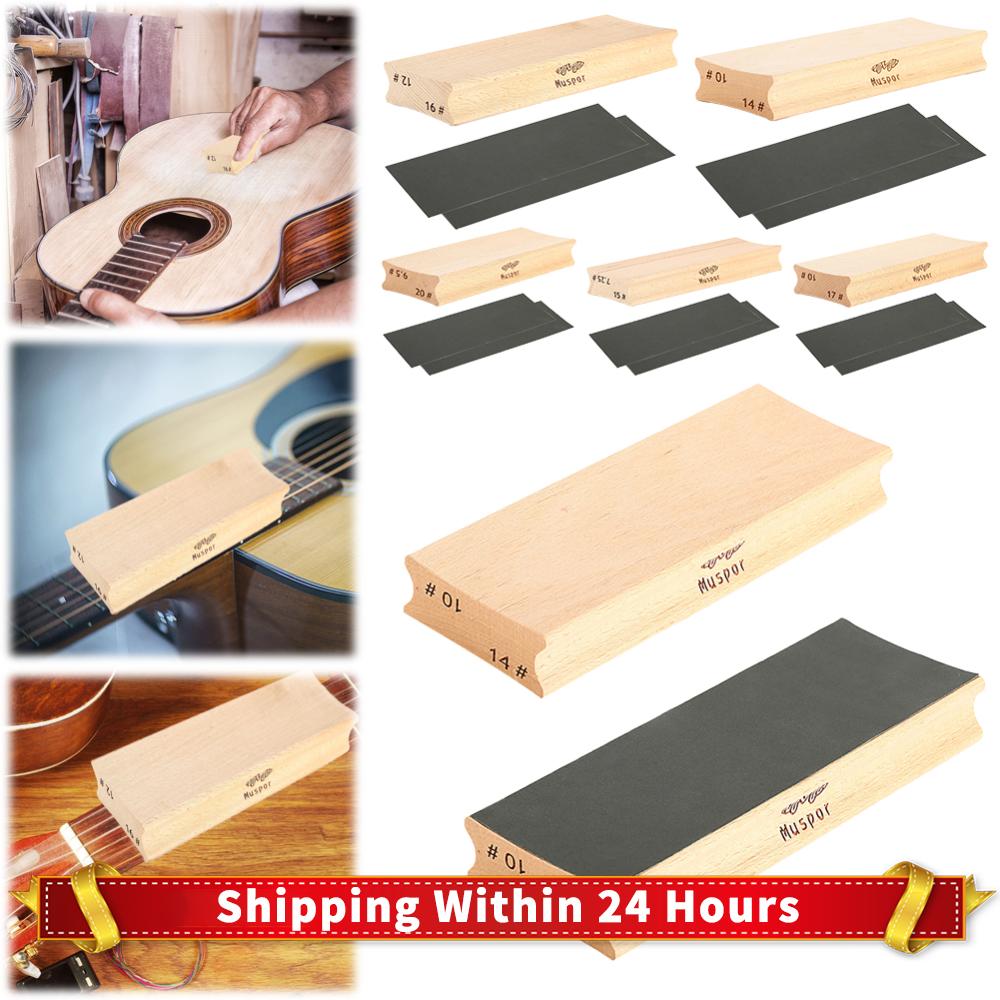 Guitar Sanding Block Dual Purpose Radius Sanding Blocks Guitar Luthier Tools for Guitar Fretboard Fingerboard Fret Leveling
