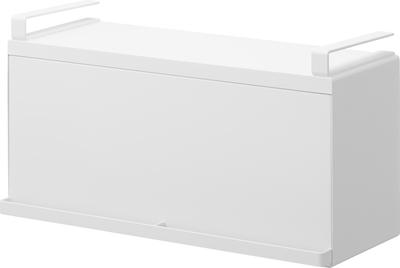 Yamazaki Bread W42 X D17 X Tower Floating Easy Bread Case 10256 (Yamazaki Industries) [Finished Product] Under-Cabinet Case, White, H22.8cm, Series,