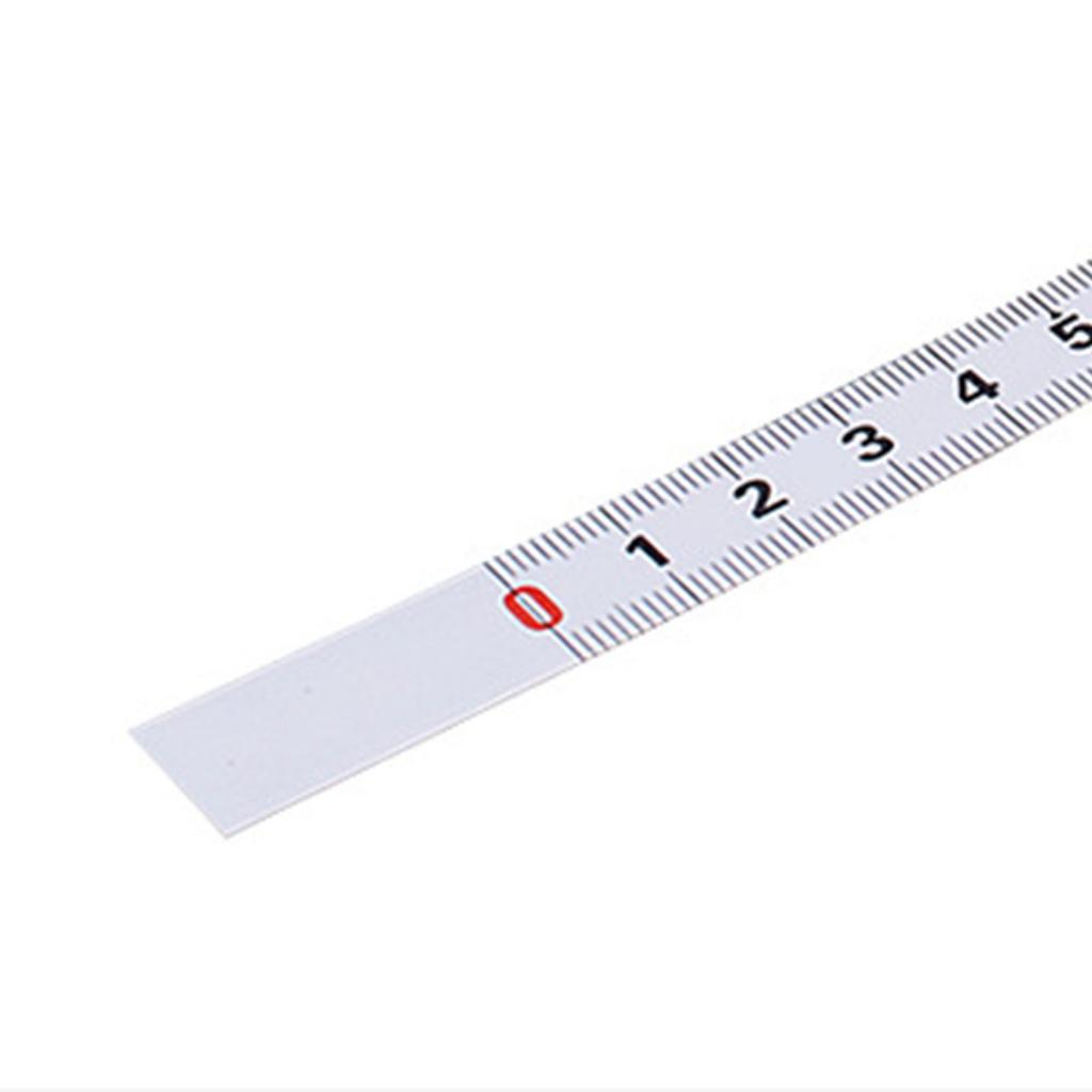 Self Adhesive Measuring Ruler Carbon Steel Measure Tape Left To Right Reading 13mm Width 5 Meter