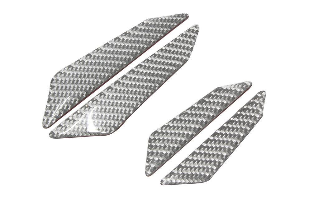 L652 Hachi Hachi House Universal Door Protector Real Carbon Silver