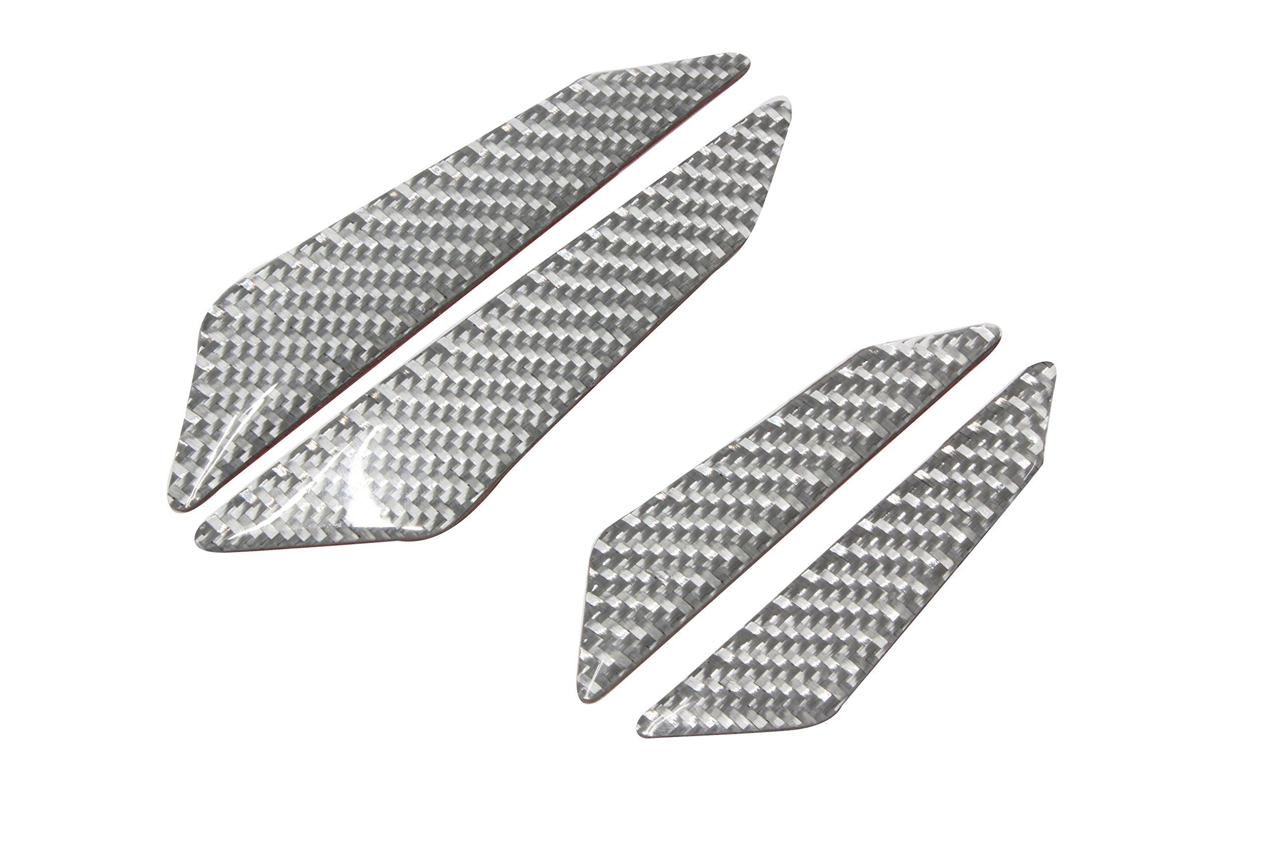 L652 Hachi Hachi House Universal Door Protector Real Carbon Silver серебряный