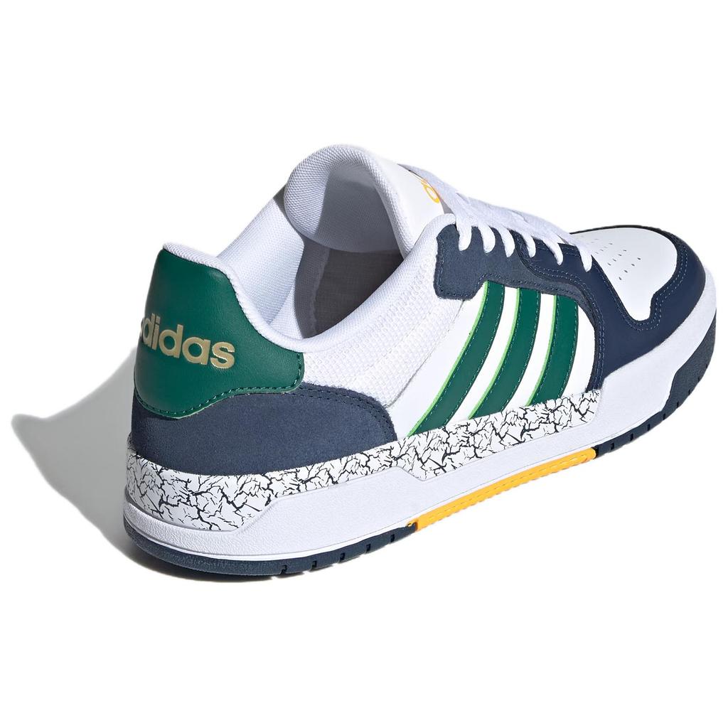 Adidas Neo Entrap Wear resistant And Lightweight Low top Skateboard Shoes Unisex White Green Blue Sneakers JQ5047