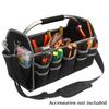 1680D Oxford Cloth Tool Bag Electrician Tools Storage Large Capacity Organizers Multiple Pockets Open Top Tool Tote Bag