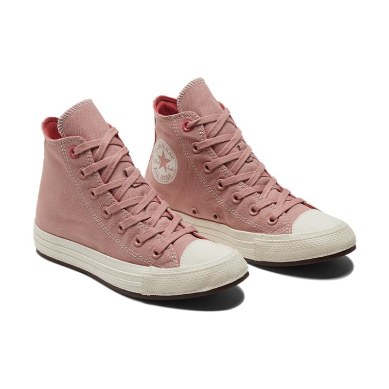 Converse Chuck Taylor All Star Comfort Trend Anti-Slip Abrasion Resistant High Top Canvas Shoes Women's Pink Brown