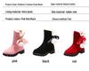 2025 Winter Girls' Slip-on Cotton Snow Boots - Fashionable Princess Style for Middle & Older Children