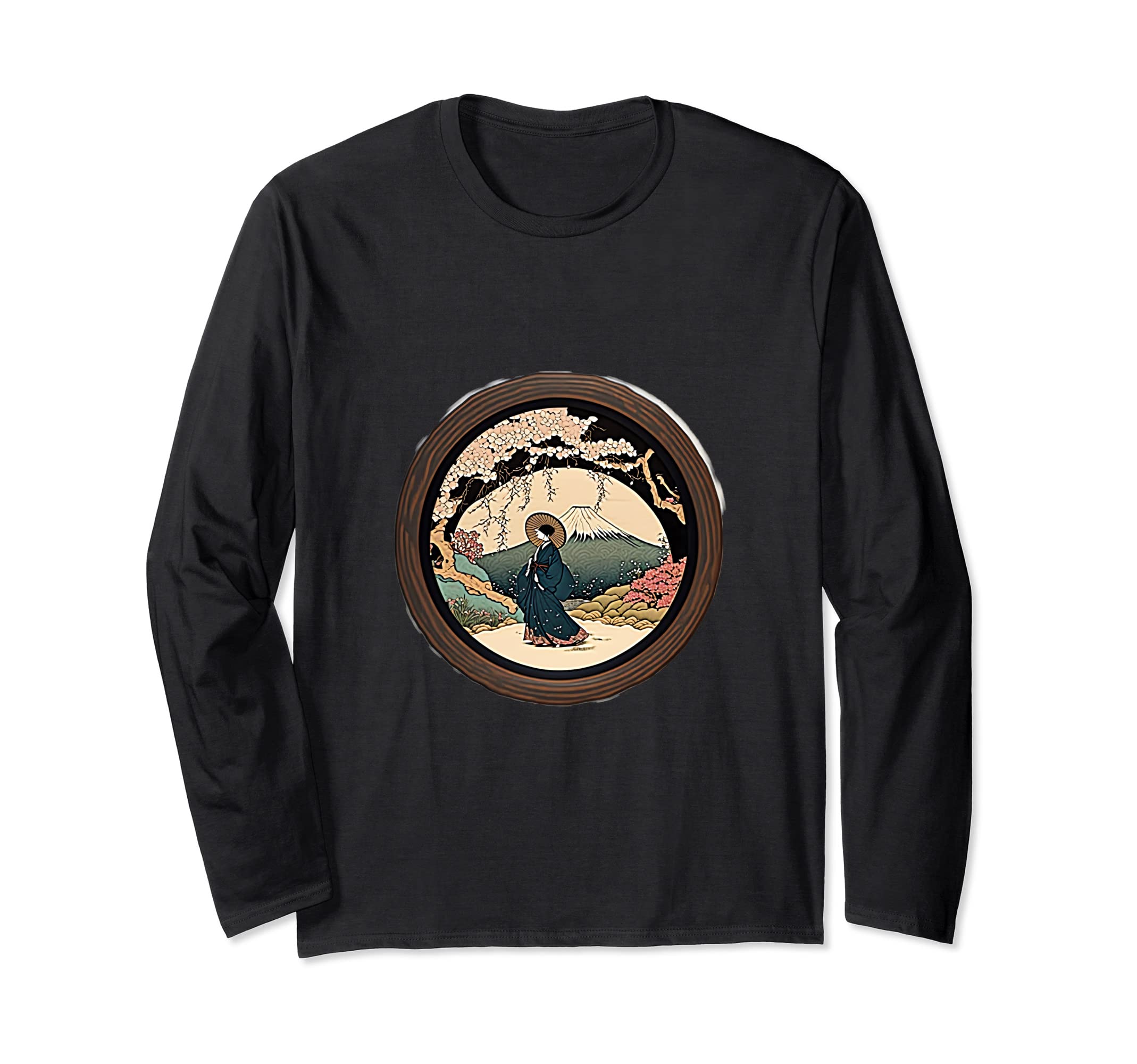 

Sakurajo JourneyLady Beautiful Japanese Long Sleeve T-Shirt чёрный