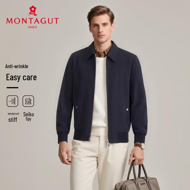 

MONTAGUT Men s Business Casual Lapel Jacket L