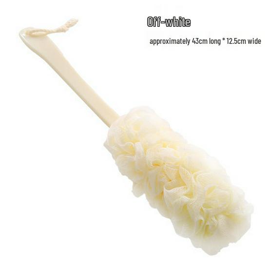 Vibrant Long-Handled Back Scrubber Set: Brush, Towel, and Bath Ball for Adults