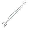 Single hanger with a bracket for a price tag for perforation EURO Mega-M L-25cm fi4 zinc N