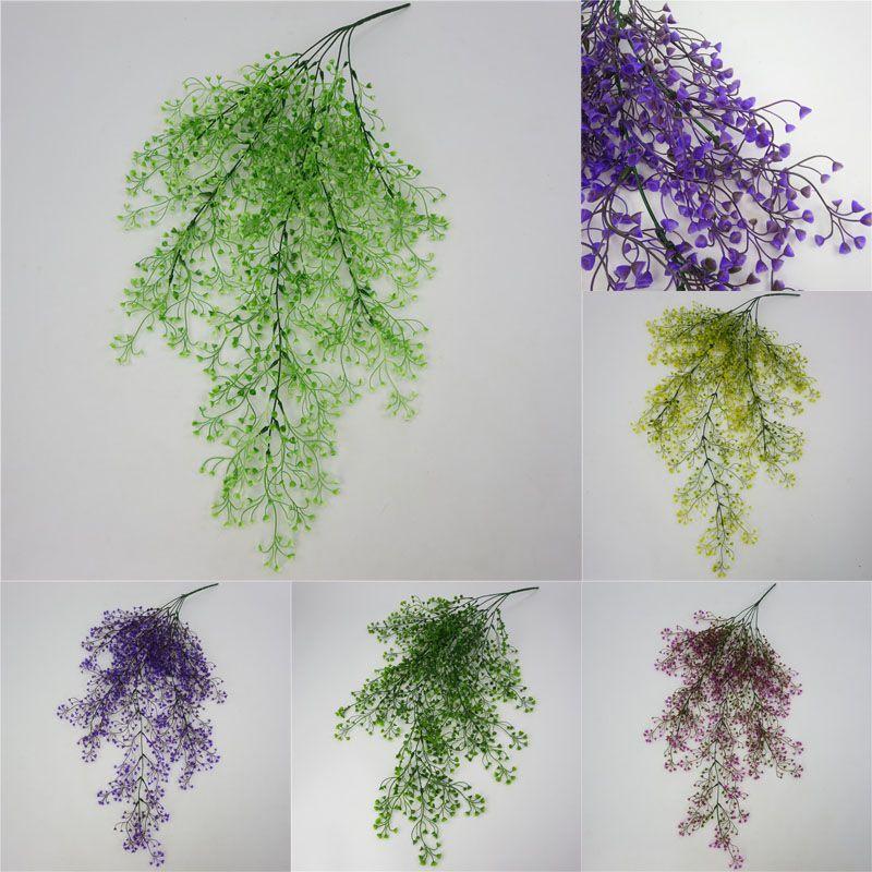 Hanging Fake Artificial Basket Flower Vine Plant Admiralty Wall Outdoor Decor
