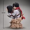 Anime Titan Figure Eren Jaeger Action figure Eren Kiss of Death Figurine Doll PVC bust Model Toys Collect Statue Gift 22cm
