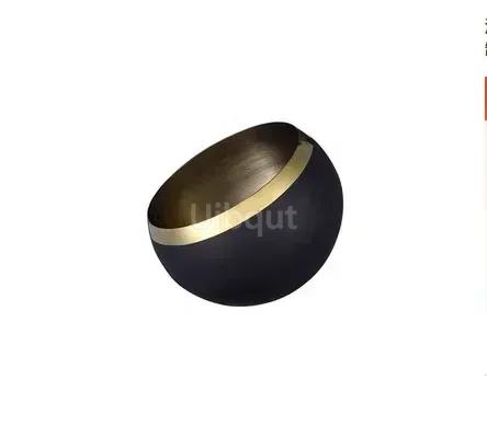 Stainless Steel Oblique mouthed Sauce Bowl with Lid Hot Pot Buffet Seasoning basket bowl Jar dish Container Salad Spherical Bowl