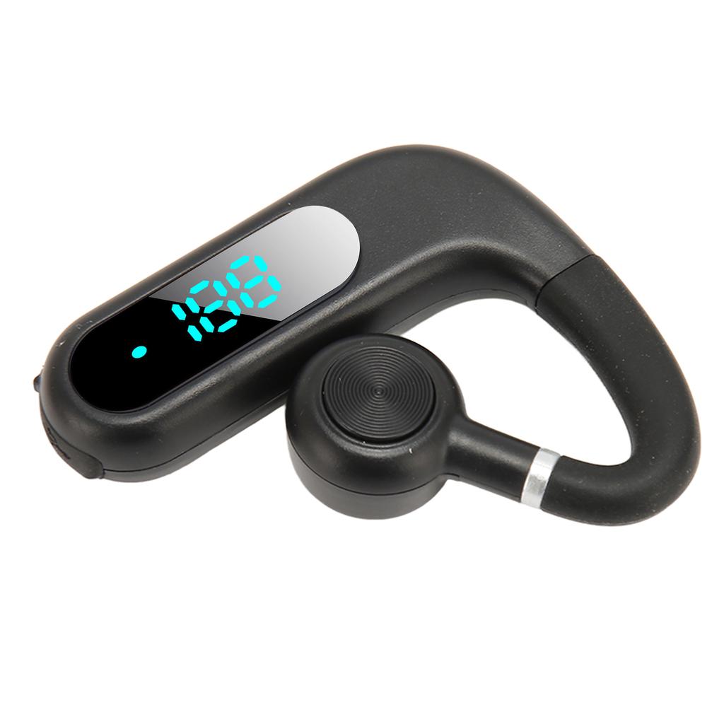 Bluetooth Earpiece V5.3 Noise Cancelling Hands Free Earphone Ultralight Portable 180 Degree Rotatable Mic for Business