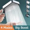 320mm Big Panel Large Flow Supercharge Rainfall Ceiling Mounted Shower Head Sliver High Pressure Abs Thicken Bathroom Shower