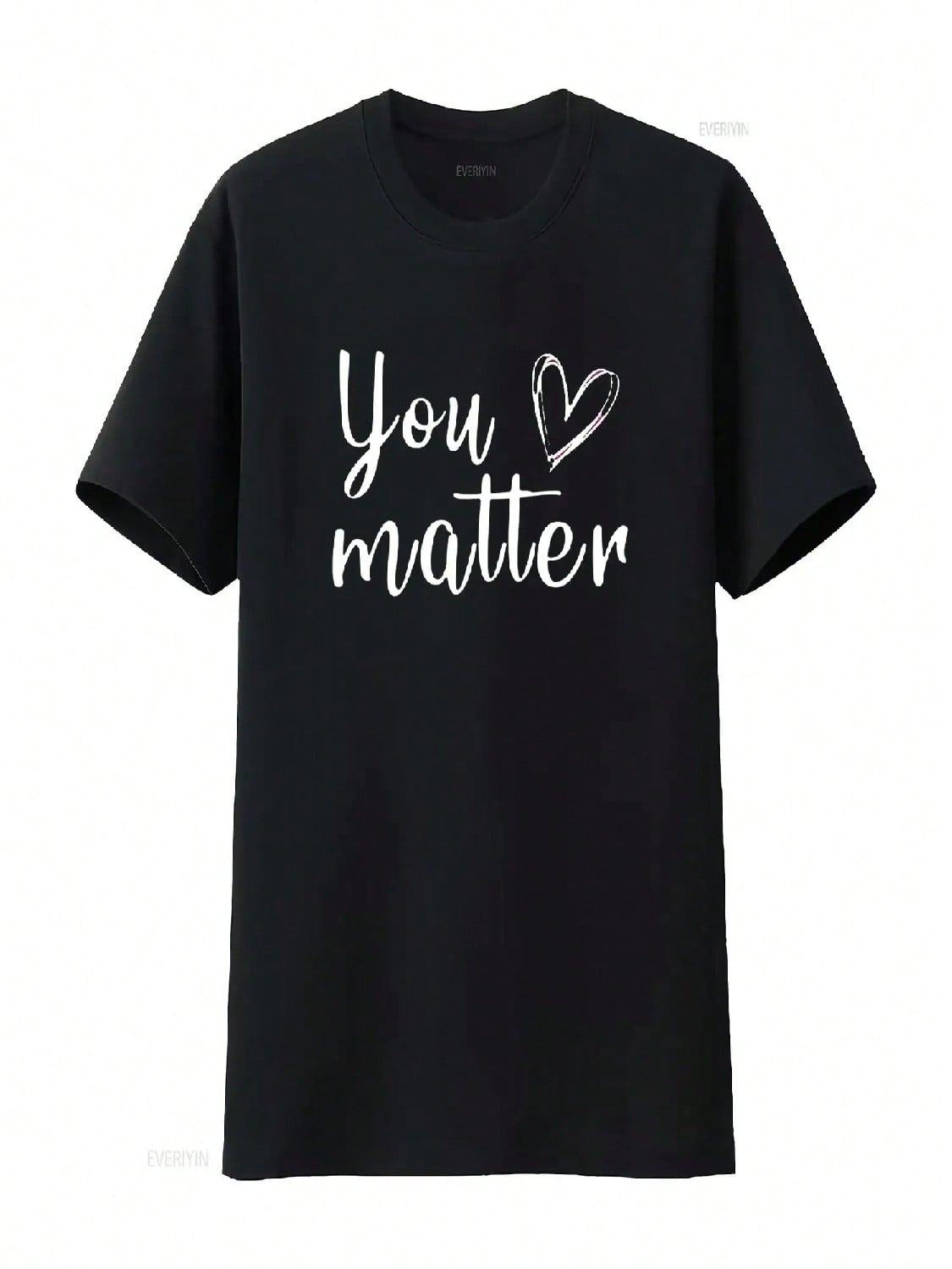 Wounisex You Matter T Shirt Adult Kindness Teacher Inspirational Motivational Black 2X Large Vintage Washed Streetwear Soft Homme S разноцветный