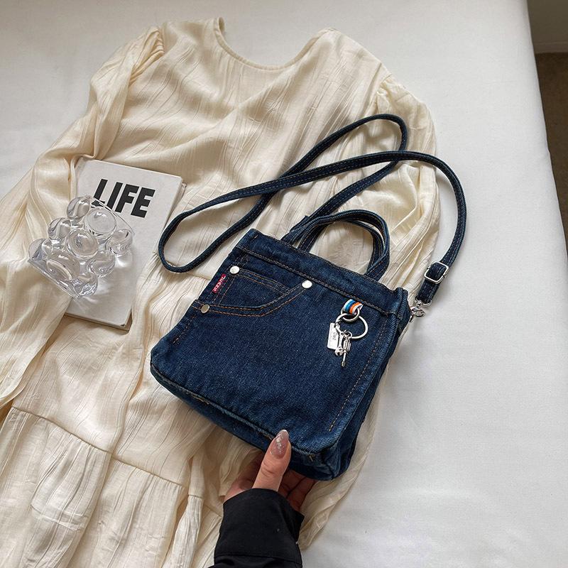 Ladies' Crossbody Bags Creative Retro Washed Denim Persalized Fashiable Verstaile Handbags High-quality Shoulder Bags Girl