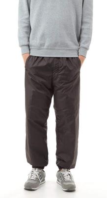 Onion Cross Men's Padded Shaka Pants, Nylon Pants, Cold Weather, Water-Repellent, Windproof, Extra Warm, Hopping Pants (Black, L)