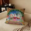 L-Longlegsart Cushion Cover Natural Linen Pillowcase Set, All-In-One Decor For Sofa, Bedroom & Chair