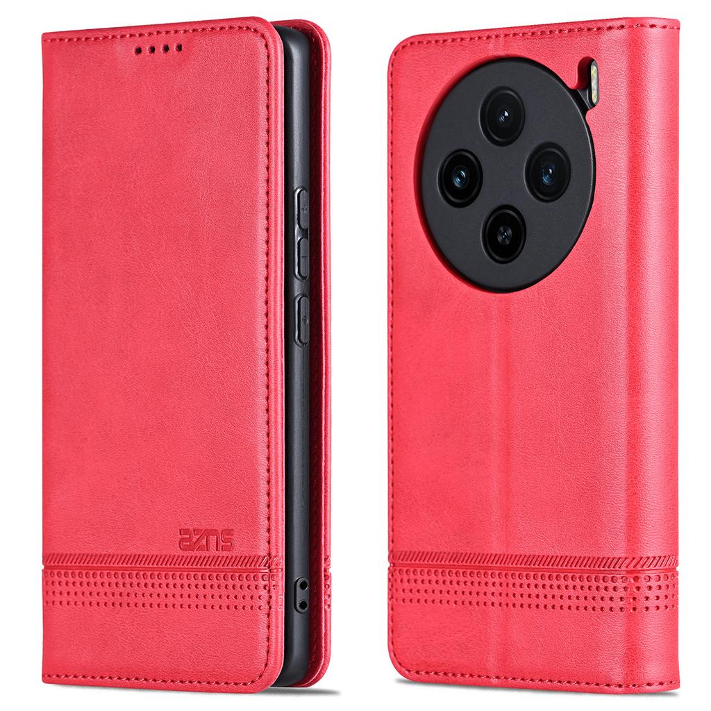 AZNS For vivo X100s 5G Case Magnetic Auto Closing PU Leather Phone Wallet Cover