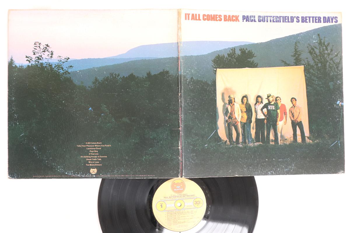 

LP Record PAUL BUTTERFIELD S BETTER DAYS - It All Comes Back BR2170 Bearsville 1973 US Rock Used