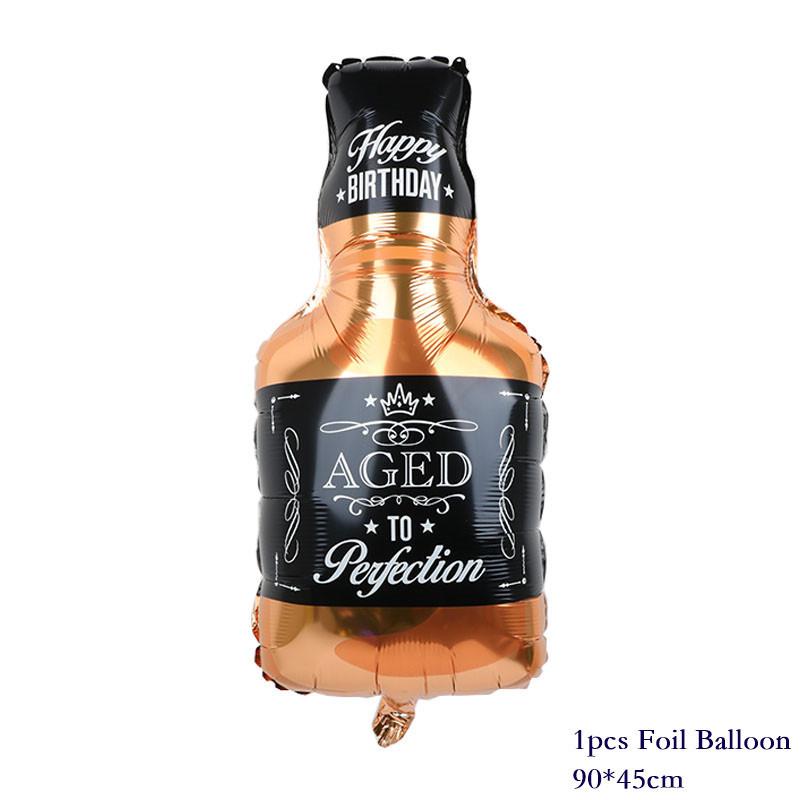 Large Celebration Wine Glass Wine Bottle Champagne Birthday Party Wedding Family Party Decoration Aluminum Film Balloon