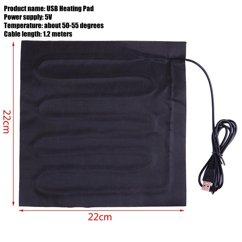 1 Set DIY USB Electric Heated Jacket Heating Pad Themal Warm Winter Heating Vest Pads For Outdoor  Heated Clothing