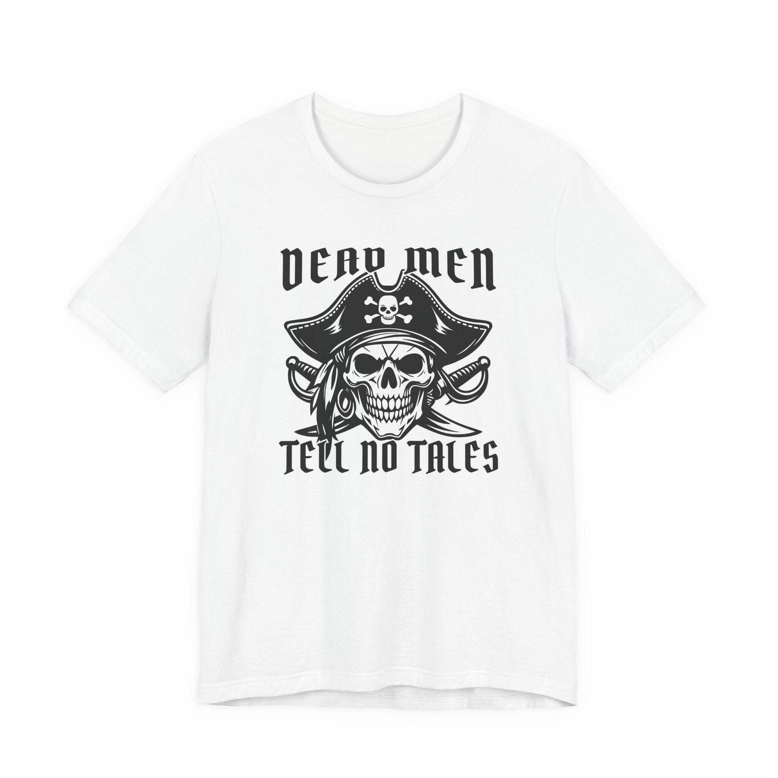 Dead Men Tell No Tales Pirate Skull T-Shirt | Jolly Roger Graphic Tee | Skull S разноцветный