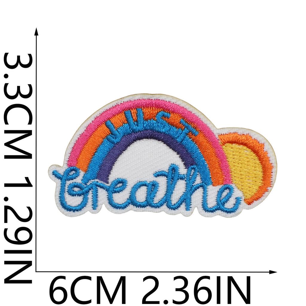 Cactus Car Embroidery Cloth Sticker Jacket Decoration Wave Patch Sticker Butterfly Computer Embroidery Label Flower Stamp Ironing