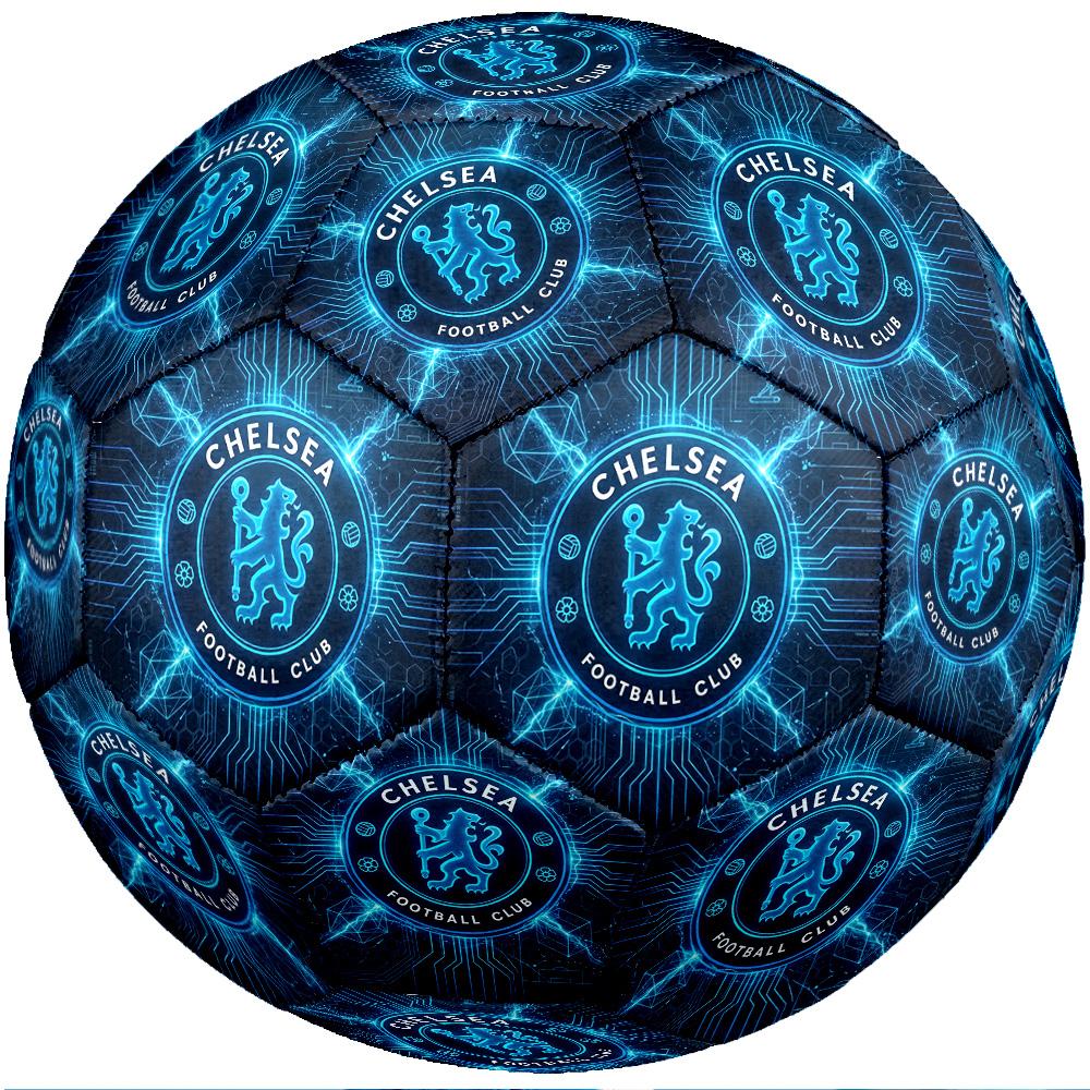 Chelsea FC Thema Fußball Ball Größe 5 Fußball Ball Weiche Haptik Professioneller Trainingsfußball für Outdoor-Sportarten