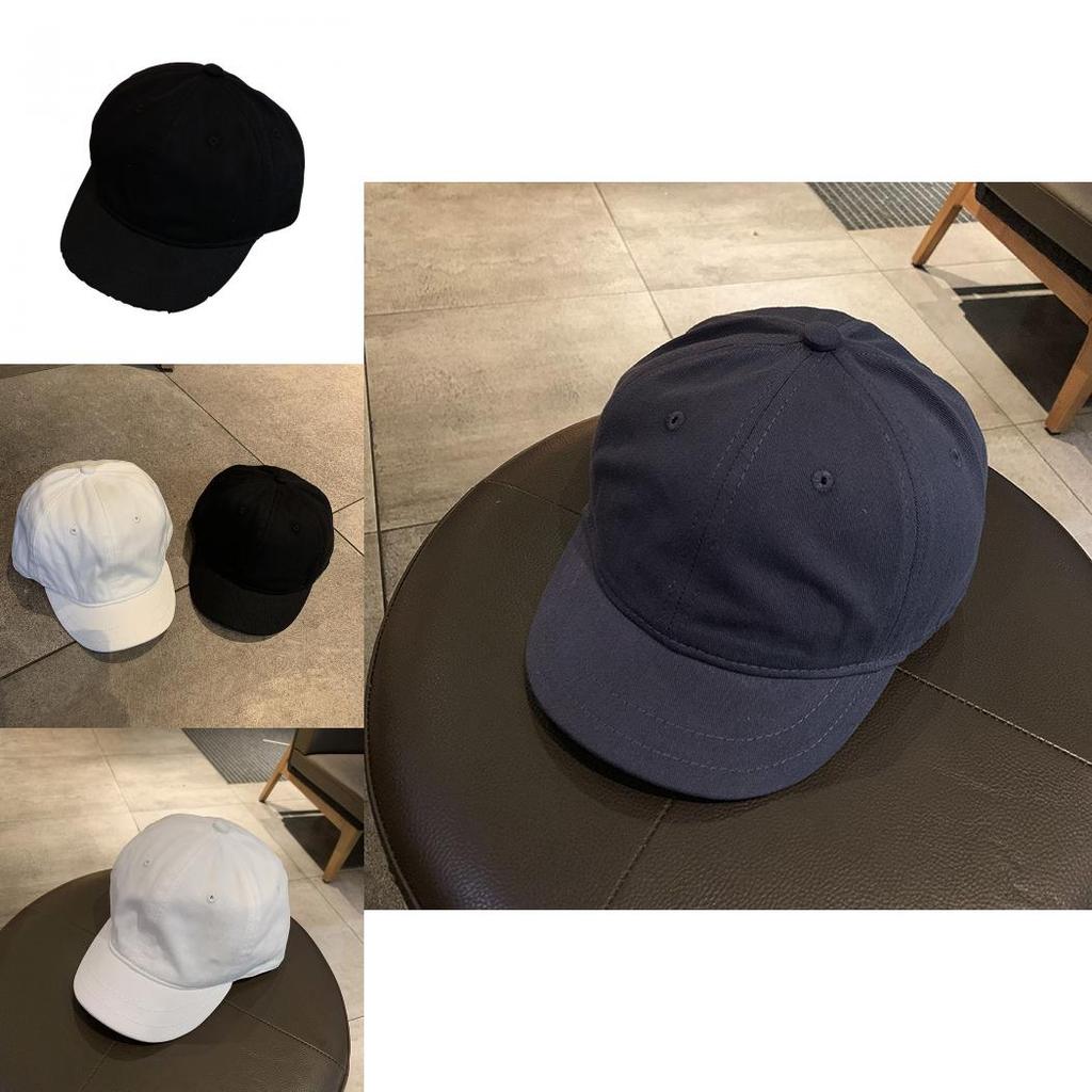 Trendy Cotton Short-brim Baseball Cap For Men And Women Streetwear Style