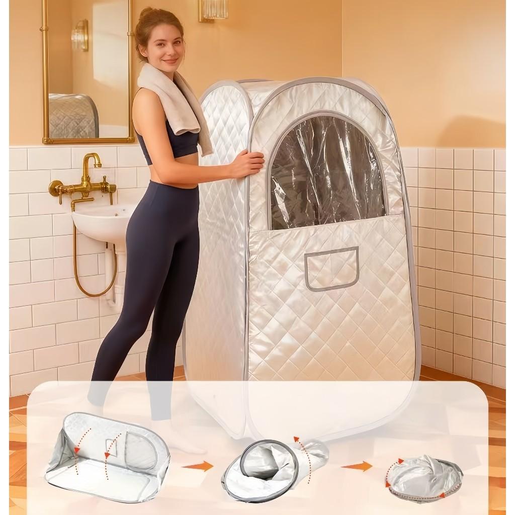 Portable Sauna Tent Steamer Personal Home Steam Sauna Set Full Body SPA Fumigation Sauna Box Kit