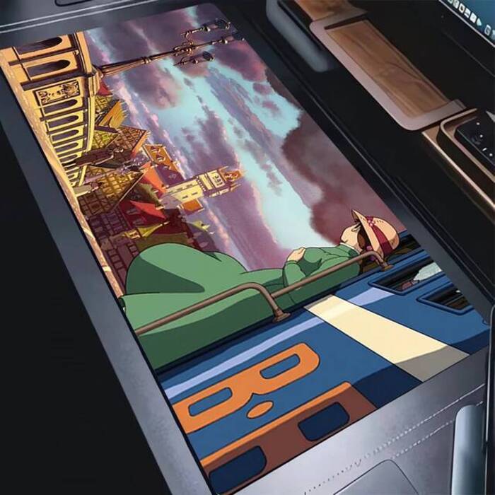 Mouse Pad Anime Scenery Extended Desk Mat Laptop Clouds HHowls Moving CCastle Keyboard Pad PC Gaming Accessories Cute Mousepad