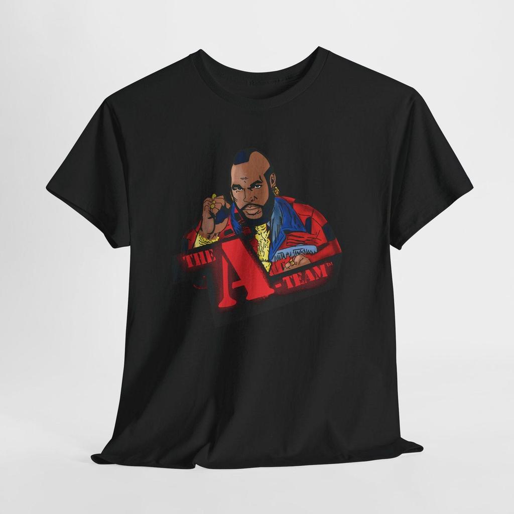 The A Team Icon BA Mr. T Movie TV Show Navy Black Tees T-Shirt Size S-5XL