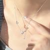 S925 Sterling Silver Diamond Butterfly Tassel Necklace Women's Cold Wind Fashionable Luxury Niche Collarbone Chain Accessories