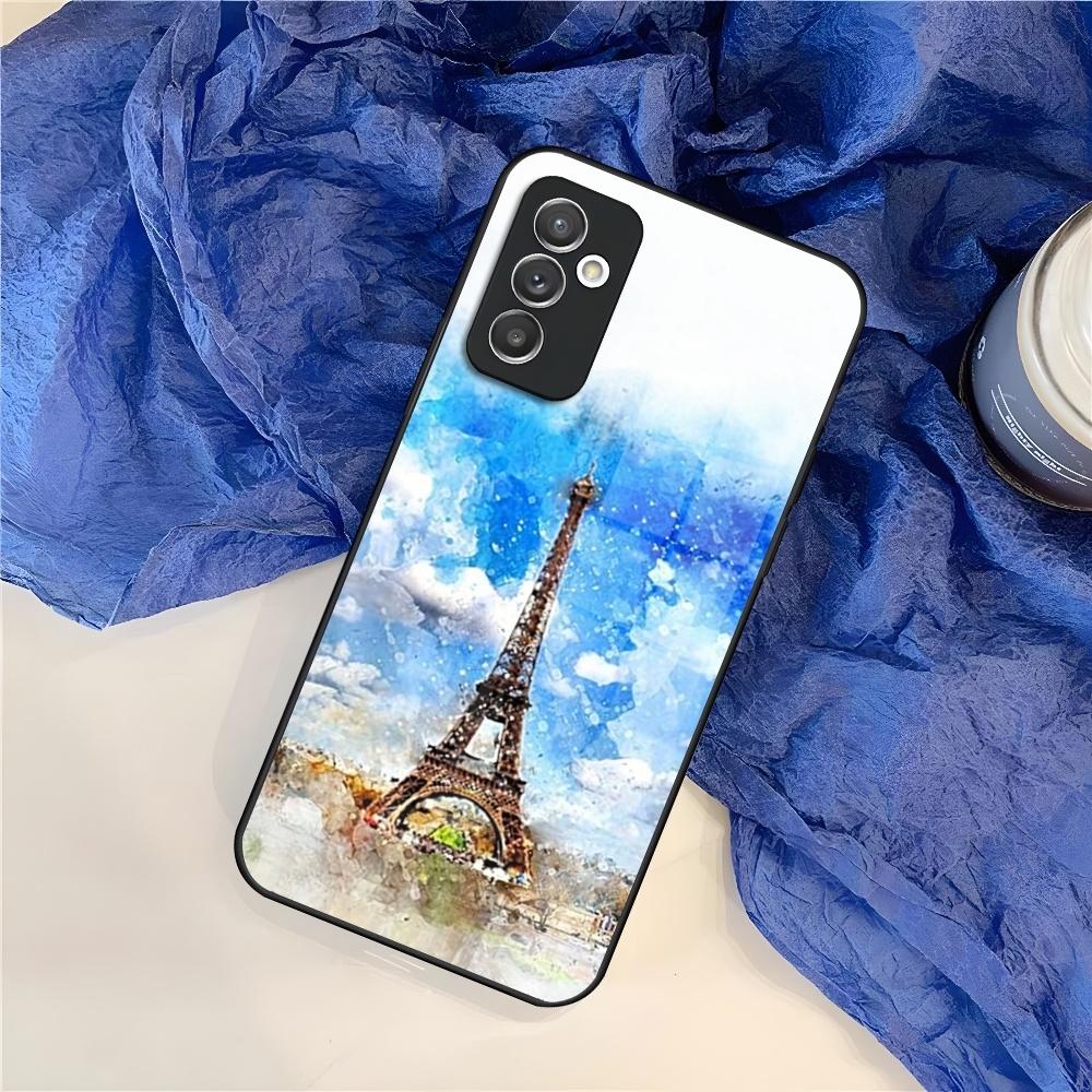 France Paris Eiffel Tower Phone Case for Samsung S25 S24 S30 S21 S23 S20 S22 Fe S10 E S9 Note 20 Pro Ultra Plus glass Cover