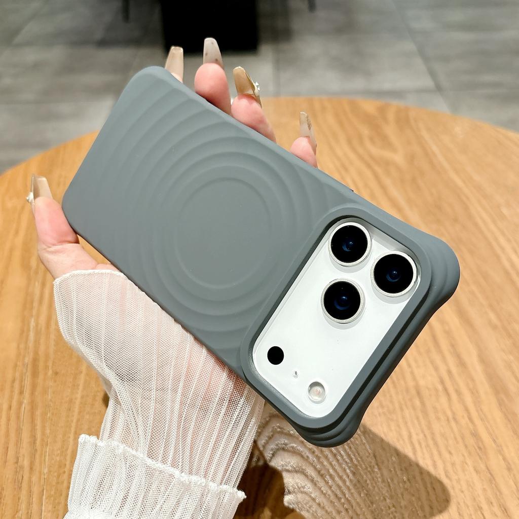Boyang Magnetic Suction Case Suitable for IPhone17 Mobile Phone Case Liquid Silicone Apple 16 Large Hole 15 ProMax Protective Case
