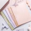 5Pcs Gradient Color Folder Rotating Side Opening Buckle for Test Paper Document Storage Office School Student Organizer