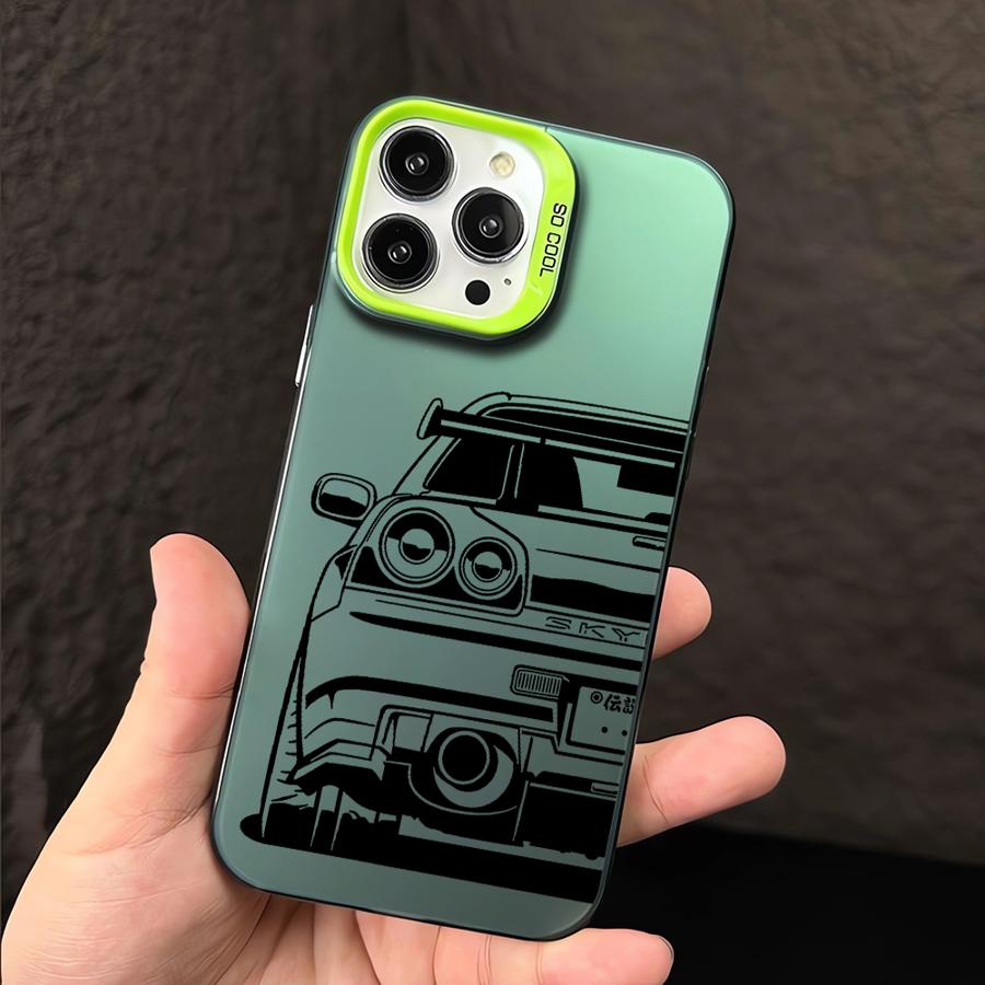 JDM Traumauto Cool Cover Handyhülle für iPhone 16 Pro 15 Pro Max 14 13 12 11 XS 14 Pro Max 16 Plus 14Pro 12Pro Softshell