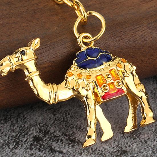 Přívěsek na klíče Velbloudí přívěsek Klíčenka s barevným smaltovaným povrchem Klíče Taška Batoh Kompaktní Lehký Příslušenství na klíče Dárek