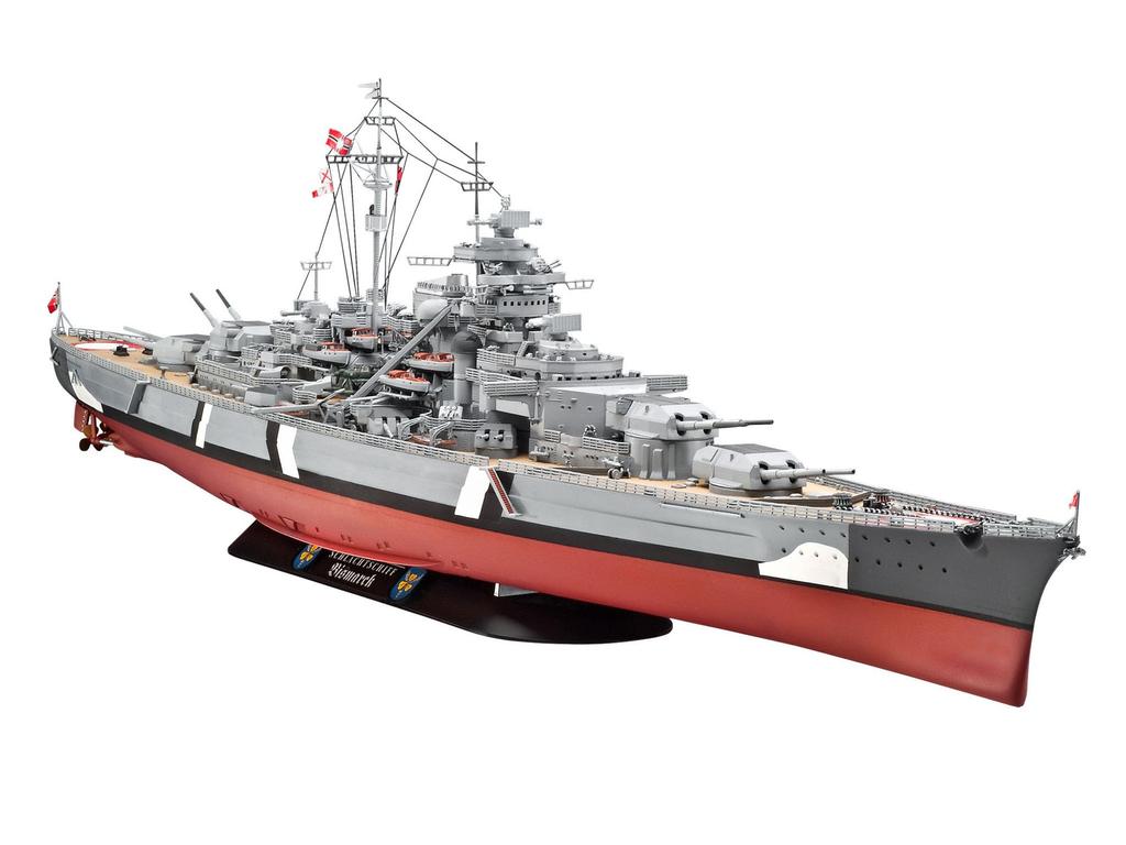 Revell 1/350 Deutsches Marine Schlachtschiff Bismarck Plastikmodell