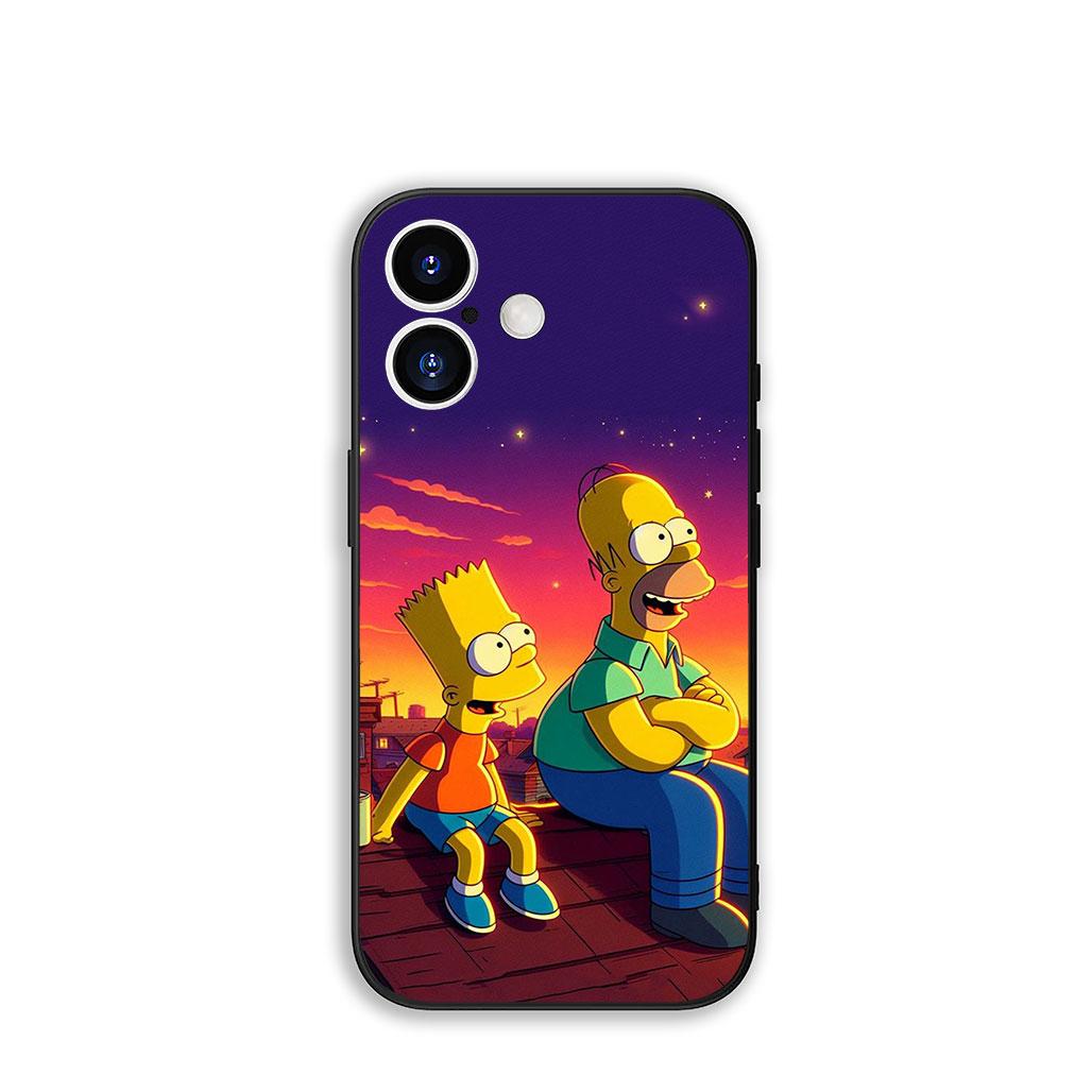 

Phone Cover The S-Simpsons Wallpaper Bart Casing for Apple iPhone 16 15 14 Plus 13 12 Mini 17 Pro Max + ProMax 16E Air 15+ Case iPhone 16e