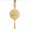 Car Interior Metal Emblem Rearview Mirror Hanging Pendant Cover for Mitsubishi Pajero Sport ASX Lancer L200 Attrage Xpander EVO