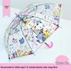 Nanjiao Kids Transparent Semi-Automatic Long Handle Umbrella