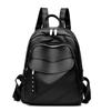 Backpack for Girls, Korean Version, New Fashionable Soft Leather Travel Bag, High-quality Student PU Backpack