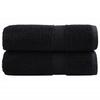 Premium Guest Towels SOLUND 2 pcs Black 30x50 cm 600 g m²
