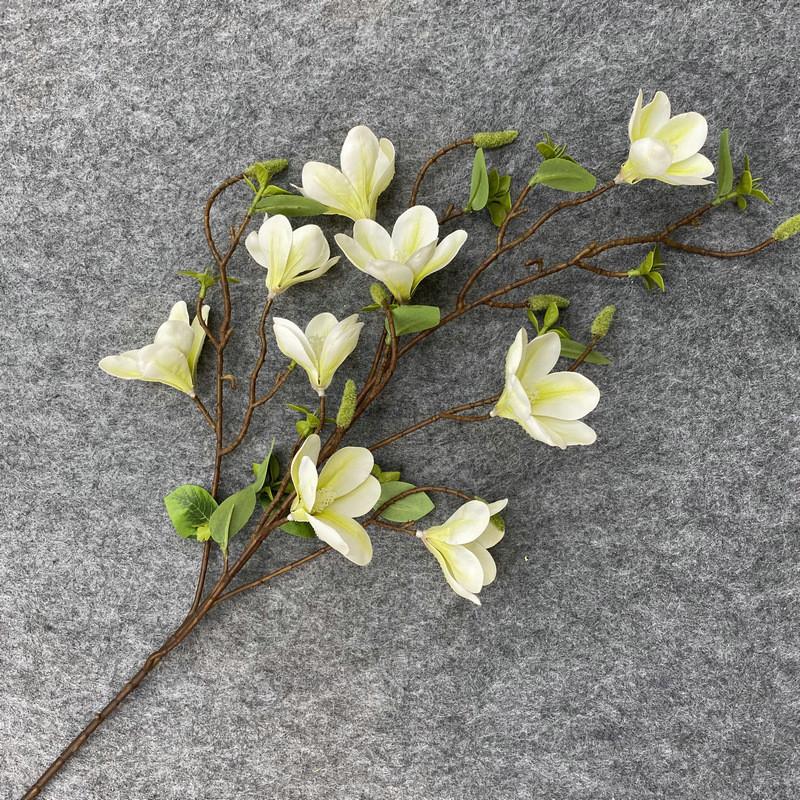 Realistic Single Yulania Denudata Faux Flower For Living Room Decor Office Space Decoration