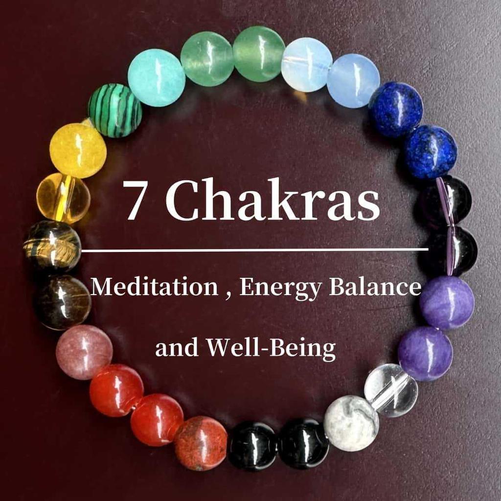 Six-Stone Natural Bracelet: Amethyst, Tiger Eye, Lapis Lazuli & More